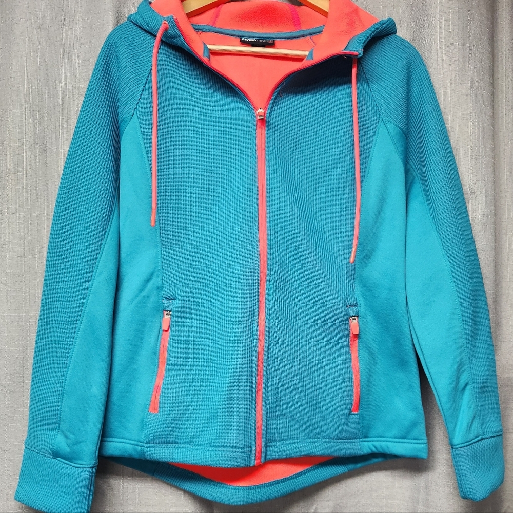 Swiss Tech Hooded Jacket Hoodie - Women's Size 12/14 Large